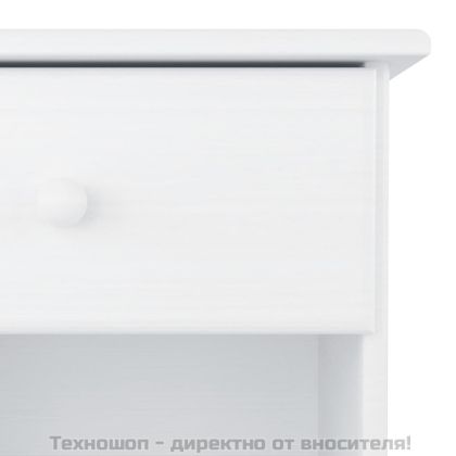 Нощно шкафче бяло ALTA 41x35x41 см бор масив