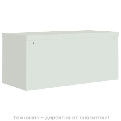 Шкаф за папки светлосив 90x40x110 см стомана