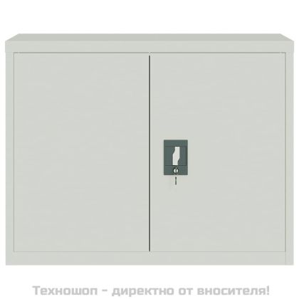 Шкаф за папки светлосив 90x40x110 см стомана