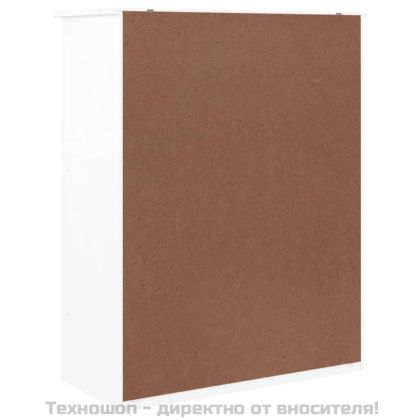 Шкаф за обувки ALTA, бял, 77x35x96 см, бор масив