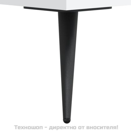 Висок шкаф, бял, 34,5x34x180 см, инженерно дърво