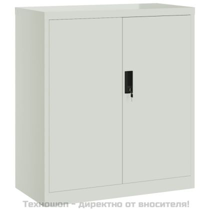 Шкаф за папки светлосив 79x40x90 см стомана