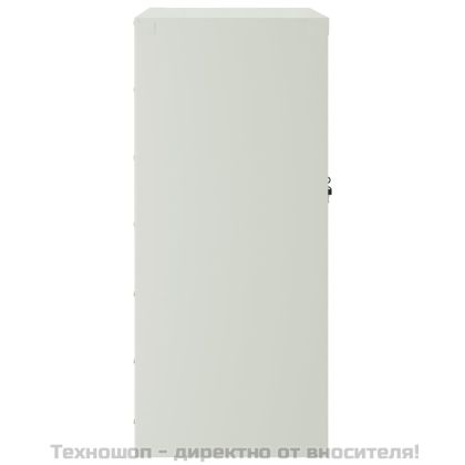 Шкаф за папки светлосив 79x40x90 см стомана