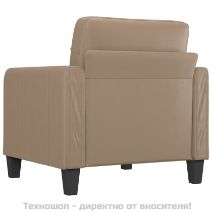 Кресло, капучино, 60 см, изкуствена кожа