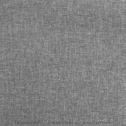 Люлеещ се стол с табуретка, светлосив, плат