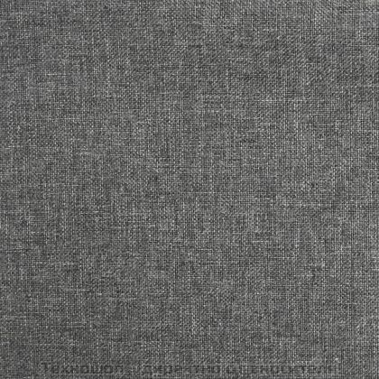 Люлеещ се стол с табуретка, тъмносив, плат