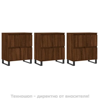 Сайдборди, 3бр, Кафяв дъб, инженерно дърво