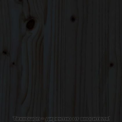 Градински сандък, черен, 62x50x57 см, бор масив