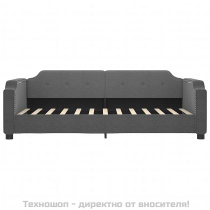Кушетка, тъмносива, 80x200 см, плат