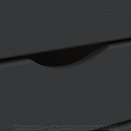 Шкаф с чекмеджета на колелца MOSS, сив, бор масив