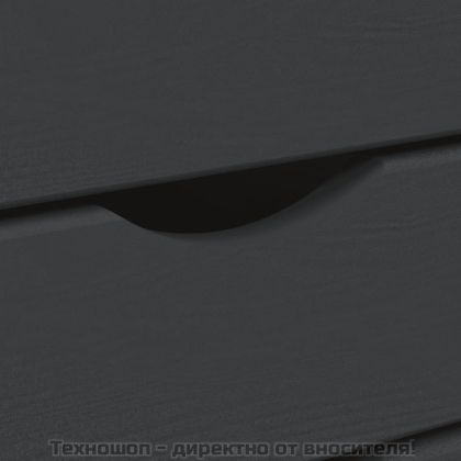 Шкаф с чекмеджета на колелца MOSS, сив, бор масив