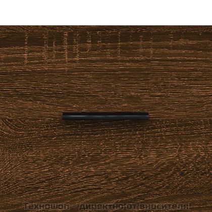 Кафе маси, 2 бр, кафяв дъб, 50x50x40 см, инженерно дърво