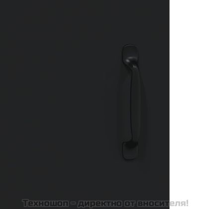 Сайдборд, черен, 69,5x34x90 см, инженерно дърво