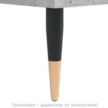 Шкаф за обувки, бетонно сив, 30x35x105 см, инженерно дърво