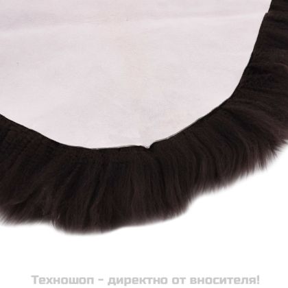Килим от овча кожа, 60х180 см, кафяв