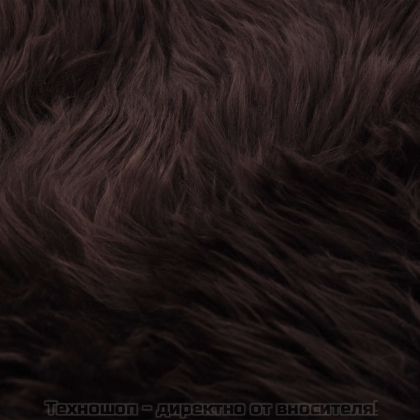 Килим от овча кожа, 60х180 см, кафяв