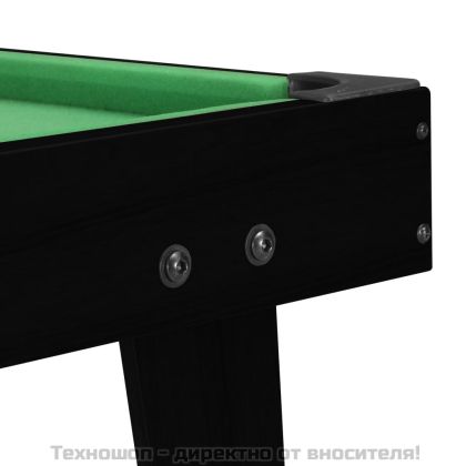 Мини билярдна маса, 3 фута, 92x52x19 см, черно и зелено