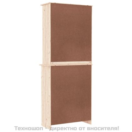 Висок шкаф ALTA, 77x35x188 см, борово дърво масив