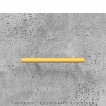 Висок шкаф, бетонно сив, 69,5x34x180 см, инженерно дърво