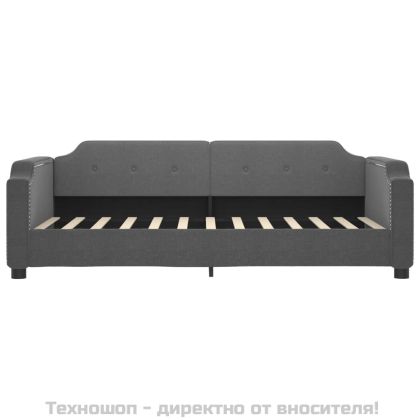 Кушетка, сива, 90x200 см, плат