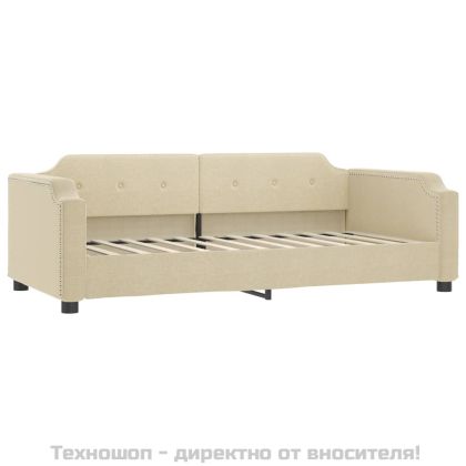 Кушетка, кремава, 80x200 см, плат