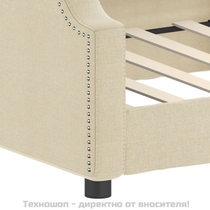 Кушетка, кремава, 80x200 см, плат