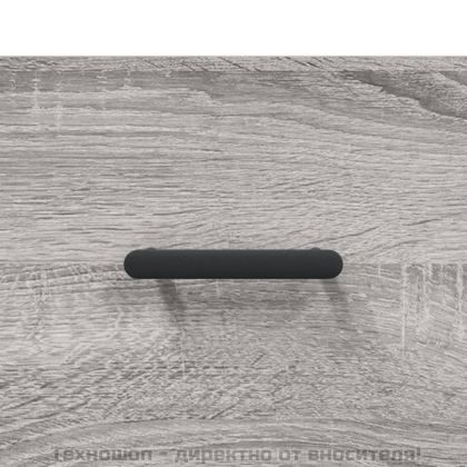 Кафе маси, 2 бр, сив сонома, 50x50x40 см, инженерно дърво