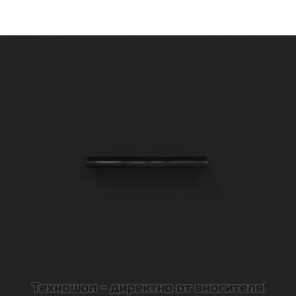 Кафе маси, 2 бр, черни, 50x50x40 см, инженерно дърво