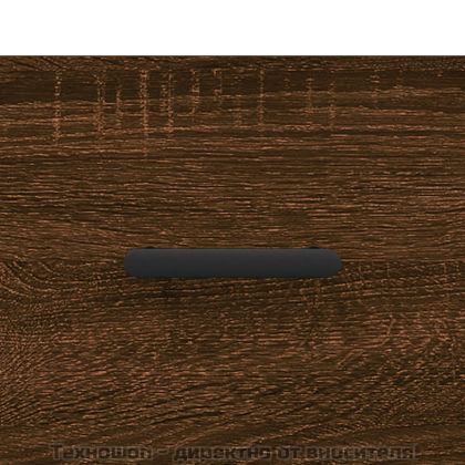 Кафе маси, 2 бр, кафяв дъб, 50x50x40 см, инженерно дърво