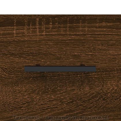 Кафе маси, 2 бр, кафяв дъб, 50x50x40 см, инженерно дърво