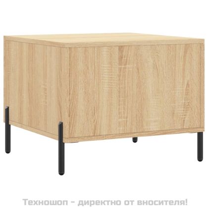 Кафе маси, 2 бр, дъб сонома, 50x50x40 см, инженерно дърво