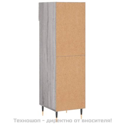 Шкаф за обувки, сив сонома, 30x35x105 см, инженерно дърво