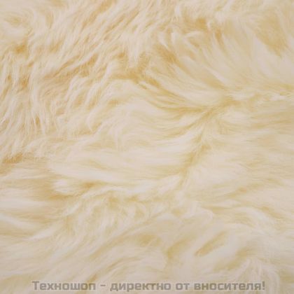 Килим от овча кожа, 60х180 см, бял