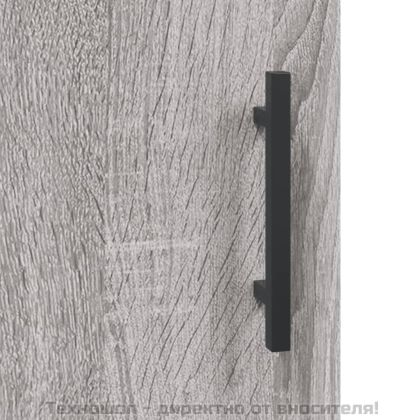 Висок шкаф, сив сонома, 69,5x34x180 см, инженерно дърво