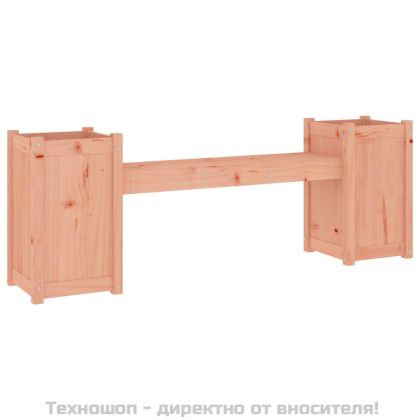 Пейка със саксии, 180x36x63 см, дугласко дърво масив