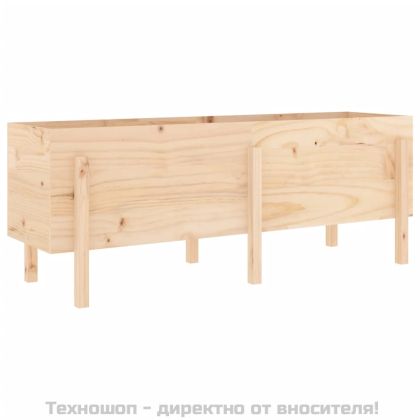 Градинско повдигнато легло, 160x50x57 см, бор масив