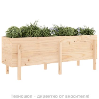 Градинско повдигнато легло, 160x50x57 см, бор масив