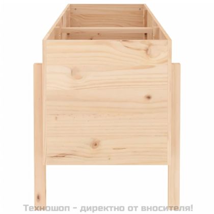 Градинско повдигнато легло, 160x50x57 см, бор масив