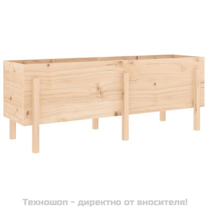 Градинско повдигнато легло, 160x50x57 см, бор масив