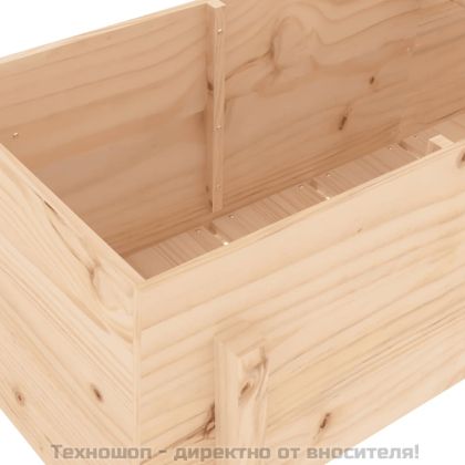 Градинско повдигнато легло, 160x50x57 см, бор масив