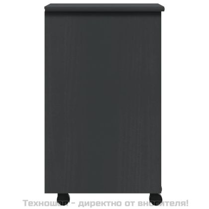 Шкаф с чекмеджета на колелца MOSS, сив, бор масив