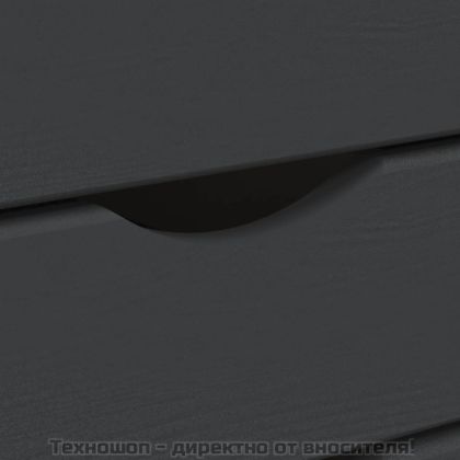 Шкаф с чекмеджета на колелца MOSS, сив, бор масив