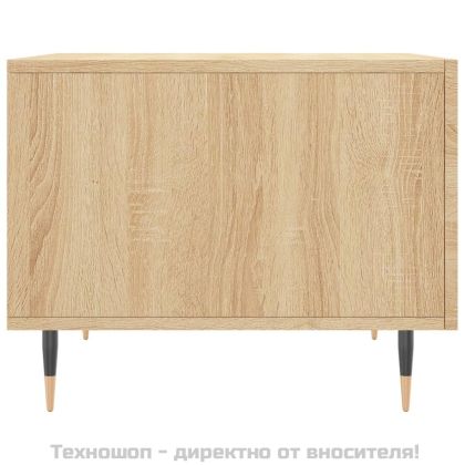 Кафе маси, 2 бр, дъб сонома, 50x50x40 см, инженерно дърво