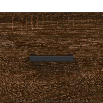 Кафе маси, 2 бр, кафяв дъб, 50x50x40 см, инженерно дърво