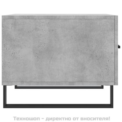 Кафе маси, 2 бр, Бетонно сиво, 50x50x40 см, инженерно дърво