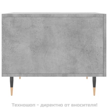 Кафе маси, 2 бр, Бетонно сиво, 50x50x40 см, инженерно дърво
