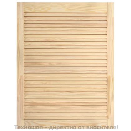 Врати за шкафове с решетен дизайн 2 бр 69x49,4 см бор масив
