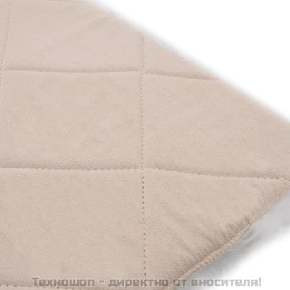 Подложки за столове, 2 бр, бели, 40x40 см, естествена овча кожа