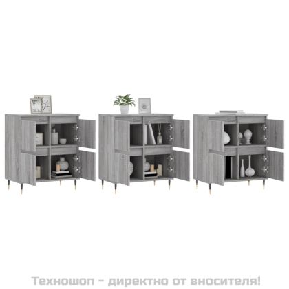 Сайдборди, 3 бр, сив сонома, инженерно дърво