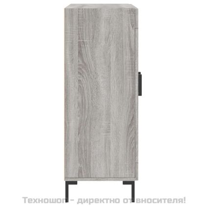 Сайдборд, сив сонома, 69,5x34x90 см, инженерно дърво